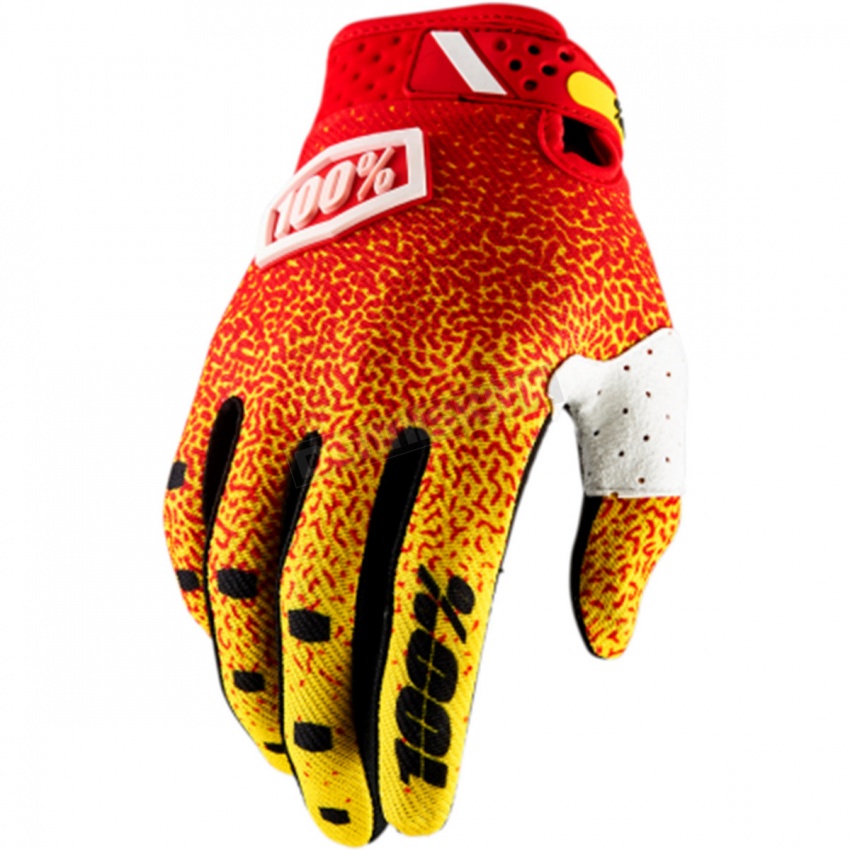 Мотоперчатки 100% Ridefit Glove Red/Yellow
