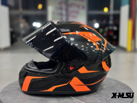 Шлем интеграл HETOSHI XD1-89 цв. Черно-оранжевый р.L