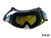 Очки мотокросс 100% XD3-8 коробка цв. оправы Светло-желтый цв. стекла Синий 