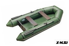 Моторно-гребная лодка с жестким транцем ROGER Standart 2800 с привальным брусом