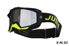 Очки для мотокросса JUST1 IRIS PULSAR черные/желтые, тонированные
