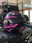 Шлем интеграл HETOSHI цв. Черный с розовыми вставками р.XL