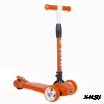 Самокат 3-х кол. красный S931 машинка