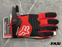 Перчатки взрослые FOX XD2-17 цв. Черно-красный  р. L