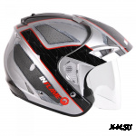 Шлем открытый INFLAME PALADIN INNERCITY с козырьком, черно-серый