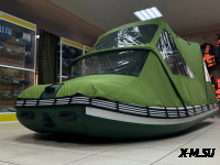 Ходовой комб. (носовой+основной) тент MISHIMO 390 LITE/PRO/LITE DF зеленый