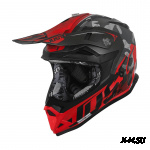 Шлем детский (кроссовый) JUST1 J32 YOUTH SWAT Hi-Vis красный/черный матовый