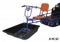 Модуль – толкач Бурлак / ОПТИ 3 Подшитый (волокуша подшита пластик.накладками)