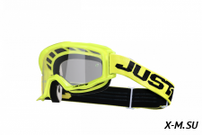 Очки для мотокросса JUST1 VITRO Hi-Vis желтые/черные, зеркальные