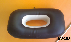 Пуф X-river овал c отверстием 85см