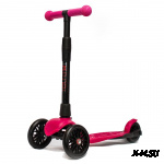 Самокат 3-х кол. 003-2184, регулир складная ручка,светящ. колеса