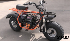 МОТОЦИКЛ СКАУТ САФАРИ 3L-8Е+ BIGFOOT FORK (ТЕЛЕСКОП ВИЛКА ПЕРЕД. И ЗАДН. ПОДВ., 8,0 Л.С., РЕДУКТОР)