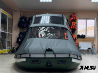 Ходовой комб. (носовой+основной) тент MISHIMO 430 FAMILY PRO/LITE/LITE DF тем.серый (7)