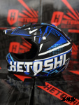 Шлем кроссовый детский HETOSHI Cross-Kids KY-B12 цв.Сине-черно-белый Матовый р.Y-S